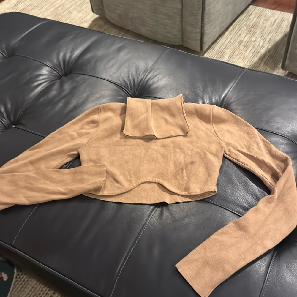 Crop top turtleneck